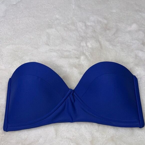 Mikoh Bandeau Strapless padded Bikini Top Size Medium - Picture 1 of 7